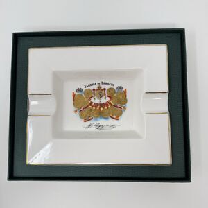 VTG H. Upmann Ashtray Ceramic Gold Detail Xonex Fabrica De Tabacos Signed NIB